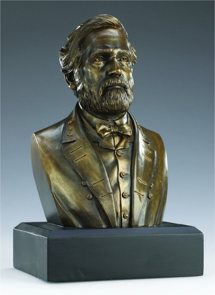 Robert E. Lee Bust Bronze Portrait Statue General Sculpture Bust Hero